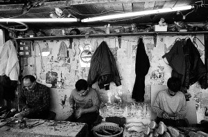 Women’s shoe workshop, Tehran, Seyed Vali Alley, 1996