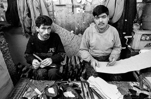 Women’s shoe workshop, Tehran, Seyed Vali Alley, 1996