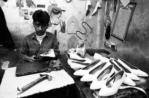 Women’s shoe workshop, Tehran, Seyed Vali Alley, 1996
