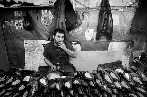 Women’s shoe workshop, Tehran, Seyed Vali Alley, 1996